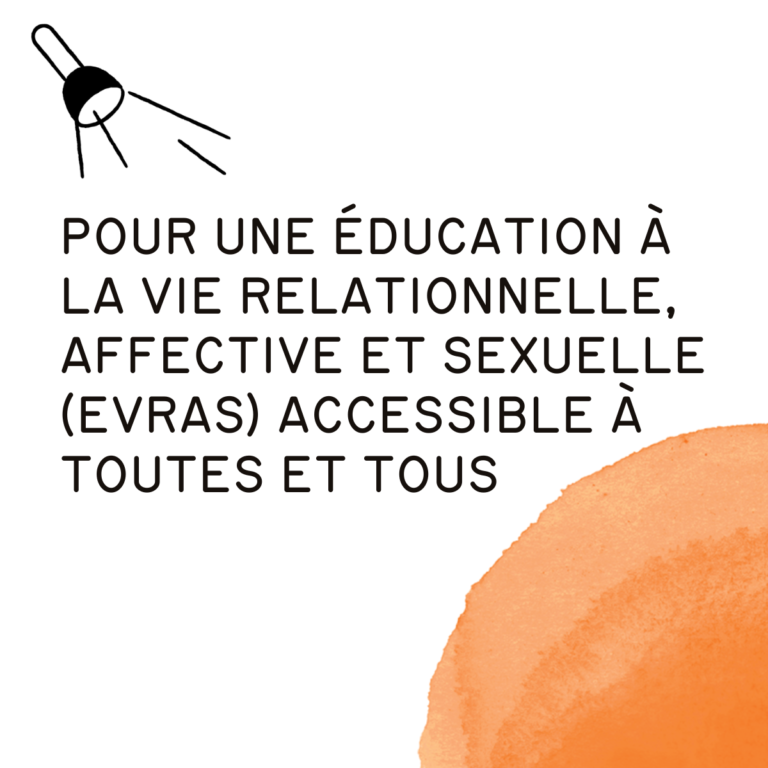 Pour Une éducation à La Vie Relationnelle Affective Et Sexuelle Evras Accessible à Toutes Et 3151